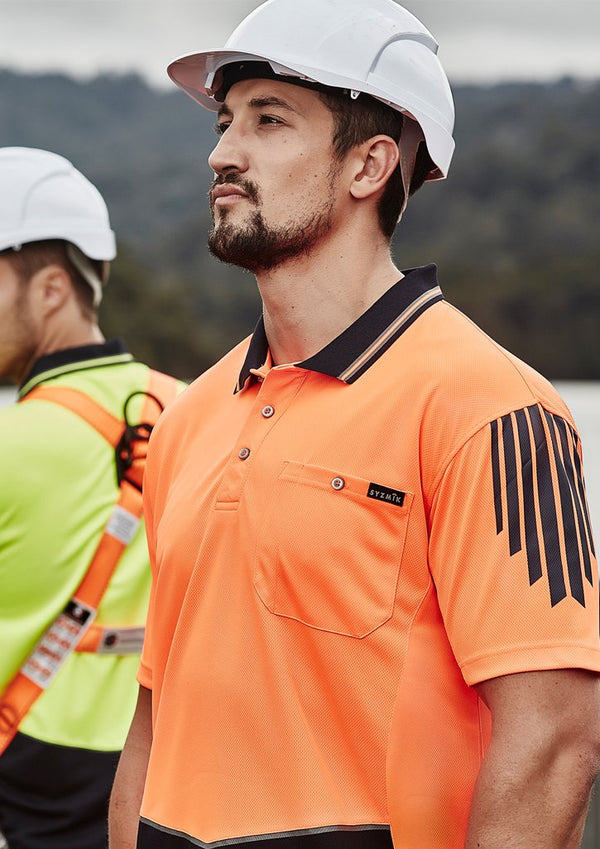 Syzmik Mens Hi Vis Flux S/S Polo - ZH315