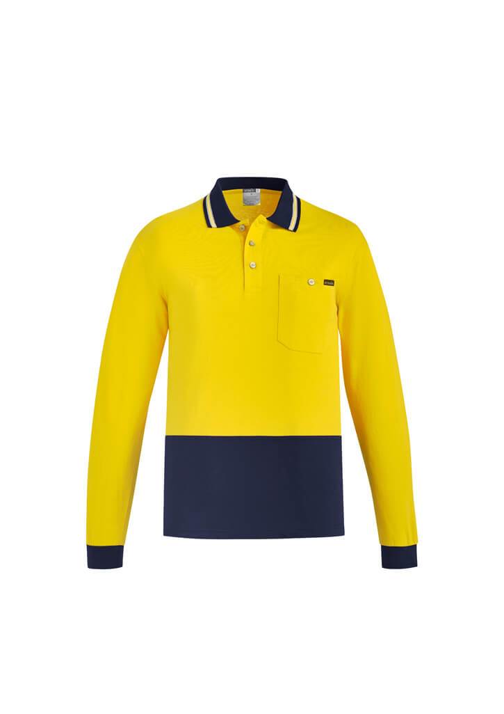 Syzmik Mens Hi Vis Cotton L/S Polo - ZH430