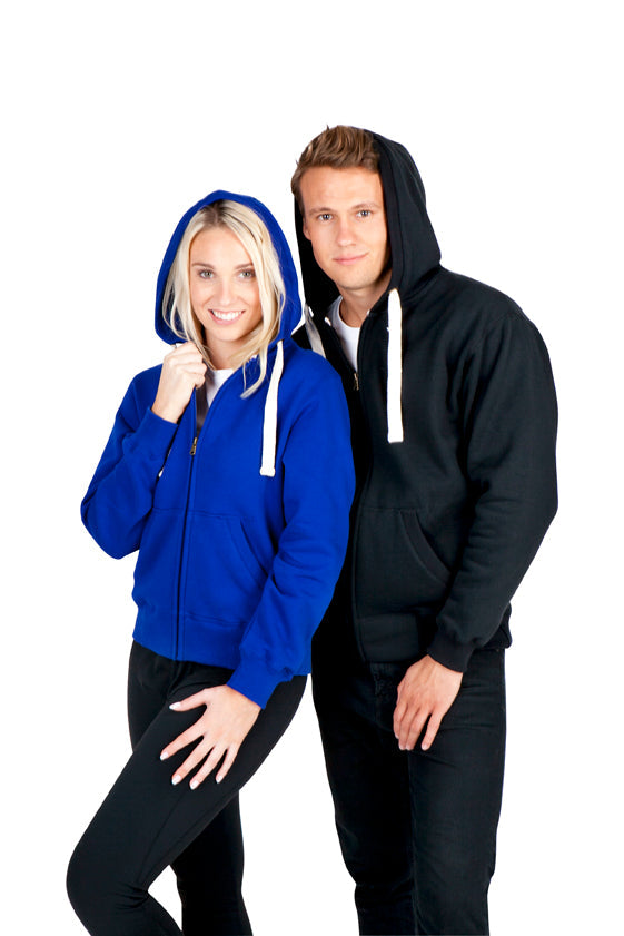 Ramo Mens Brushed Heavy Zip Fleece Hoodie - F909HZ